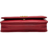 シャネル CHANEL CHANEL19 チェーンウォレット AP3267 29番台 レッド ゴールド/シルバー金具 ラムレザー レディース 長財布