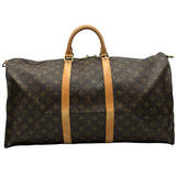 ルイ・ヴィトン LOUIS VUITTON キーポル・バンドリエール 55 M41414 ブラウン モノグラム ユニセックス ボストンバッグ