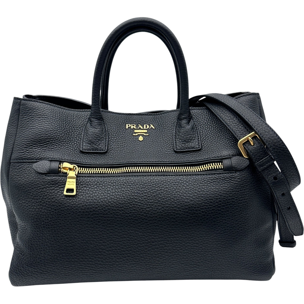 プラダ PRADA 2WAYトートバッグ BN2545 ブラック レザー レディース