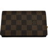ルイ・ヴィトン LOUIS VUITTON ポルトモネ・ビエトレゾール N61730 ブラウン ダミエ ユニセックス 二つ折り財布