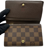 ルイ・ヴィトン LOUIS VUITTON ポルトモネ・ビエトレゾール N61730 ブラウン ダミエ ユニセックス 二つ折り財布