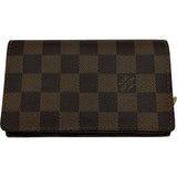 ルイ・ヴィトン LOUIS VUITTON ポルトモネ・ビエトレゾール N61730 ブラウン ダミエ ユニセックス 二つ折り財布