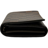 ルイ・ヴィトン LOUIS VUITTON ポルトモネ・ビエトレゾール N61730 ブラウン ダミエ ユニセックス 二つ折り財布