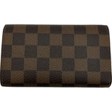 ルイ・ヴィトン LOUIS VUITTON ポルトモネ・ビエトレゾール N61730 ブラウン ダミエ ユニセックス 二つ折り財布