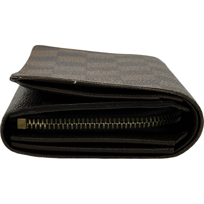LOUIS VUITTON ダミエ ポルトモネビエトレゾール ヴィトン N61730 折