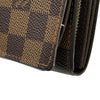 ルイ・ヴィトン LOUIS VUITTON ポルトモネ・ビエトレゾール N61730 ブラウン ダミエ ユニセックス 二つ折り財布