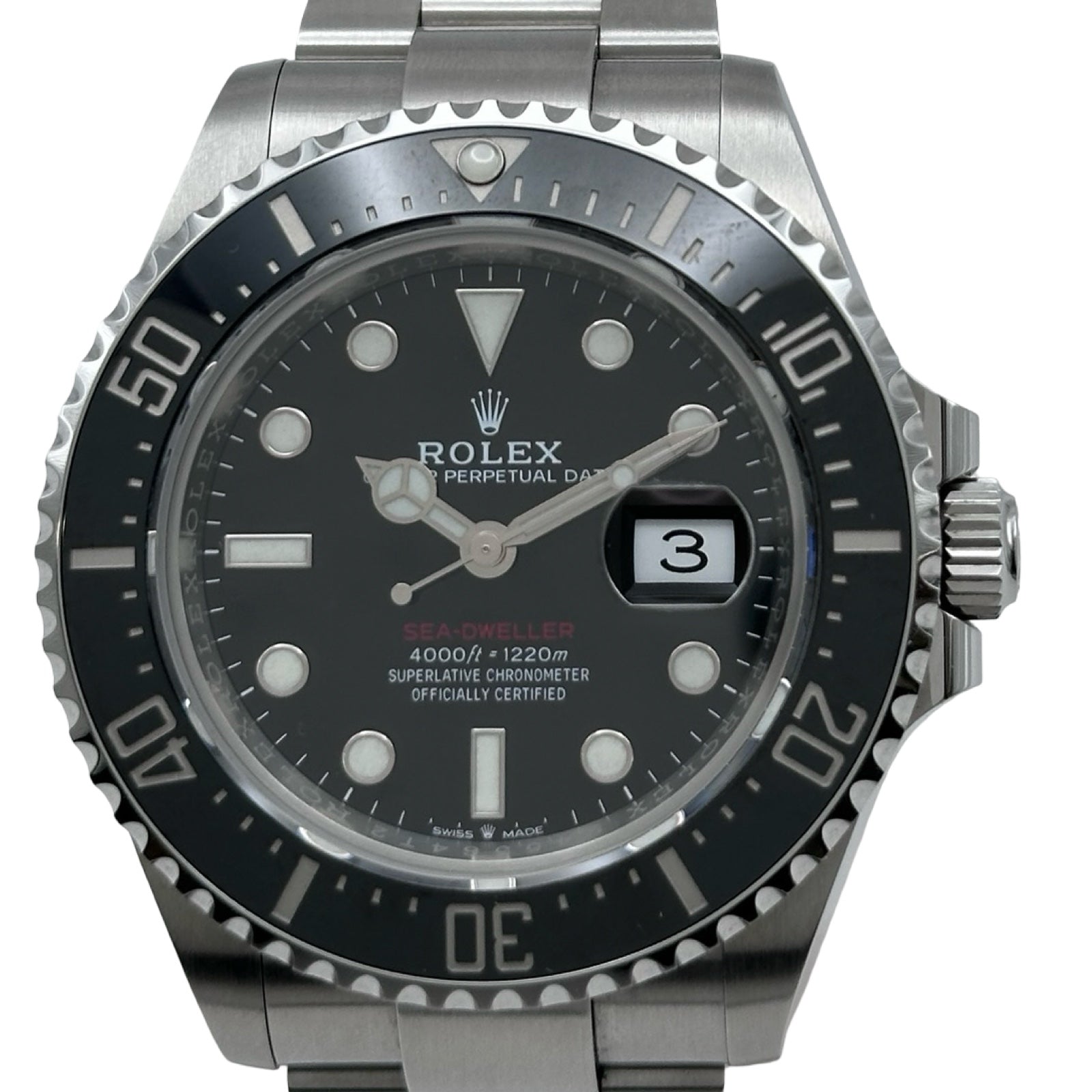 ロレックス ROLEX シードゥエラー 126600 ブラック ステンレススチール 自動巻き メンズ 腕時計 ロレックス ROLEX シードゥエラー 126600 ブラック ステンレススチール