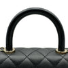 シャネル CHANEL ココハンドルXS A92990 30番台 ブラック ゴールド金具 キャビアスキン レディース ハンドバッグ ショルダーバッグ