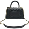 シャネル CHANEL ココハンドルXS A92990 30番台 ブラック ゴールド金具 キャビアスキン レディース ハンドバッグ ショルダーバッグ