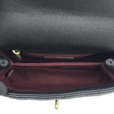 シャネル CHANEL ココハンドルXS A92990 30番台 ブラック ゴールド金具 キャビアスキン レディース ハンドバッグ ショルダーバッグ