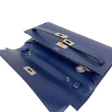エルメス HERMES ケリートゥーゴー W刻印　(2024年製) ブルーサフィール　シルバー×ゴールド金具 シェーブル レディース ショルダーバッグ