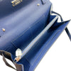 エルメス HERMES ケリートゥーゴー W刻印　(2024年製) ブルーサフィール　シルバー×ゴールド金具 シェーブル レディース ショルダーバッグ
