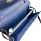 エルメス HERMES ケリートゥーゴー W刻印　(2024年製) ブルーサフィール　シルバー×ゴールド金具 シェーブル レディース ショルダーバッグ