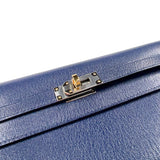 エルメス HERMES ケリートゥーゴー W刻印　(2024年製) ブルーサフィール　シルバー×ゴールド金具 シェーブル レディース ショルダーバッグ