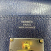 エルメス HERMES ケリートゥーゴー W刻印　(2024年製) ブルーサフィール　シルバー×ゴールド金具 シェーブル レディース ショルダーバッグ