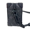 ルイ・ヴィトン LOUIS VUITTON ミニ・ソフトトランク M44735 ブラック　シルバー金具 モノグラム・エクリプス メンズ ショルダーバッグ