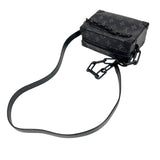 ルイ・ヴィトン LOUIS VUITTON ミニ・ソフトトランク M44735 ブラック　シルバー金具 モノグラム・エクリプス メンズ ショルダーバッグ