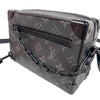 ルイ・ヴィトン LOUIS VUITTON ミニ・ソフトトランク M44735 ブラック　シルバー金具 モノグラム・エクリプス メンズ ショルダーバッグ