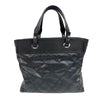 シャネル CHANEL パリビアッツトートMM A34209 ブラック シルバー金具 コーティングキャンバス レディース トートバッグ