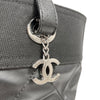 シャネル CHANEL パリビアッツトートMM A34209 ブラック シルバー金具 コーティングキャンバス レディース トートバッグ