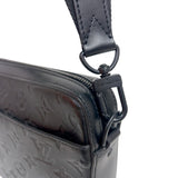 ルイ・ヴィトン LOUIS VUITTON デュオ・メッセンジャーバッグ M69827 ブラック モノグラム・シャドゥ メンズ メッセンジャーバッグ