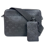 ルイ・ヴィトン LOUIS VUITTON デュオ・メッセンジャーバッグ M69827 ブラック モノグラム・シャドゥ メンズ メッセンジャーバッグ