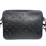 ルイ・ヴィトン LOUIS VUITTON デュオ・メッセンジャーバッグ M69827 ブラック モノグラム・シャドゥ メンズ メッセンジャーバッグ