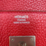エルメス HERMES バーキン30 □N刻印　(2010年製) ルージュカザック　シルバー金具 トリヨンクレマンス ユニセックス ハンドバッグ
