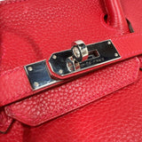 エルメス HERMES バーキン30 □N刻印　(2010年製) ルージュカザック　シルバー金具 トリヨンクレマンス ユニセックス ハンドバッグ