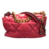 シャネル CHANEL CHANEL19 ラージ AS1161 29番台 ピンク ゴールド/シルバー金具 シャイニーラムスキン レディース ショルダーバッグ