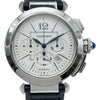 カルティエ Cartier パシャ42mm クロノグラフ W3108555 ホワイト ステンレススチール 自動巻き メンズ 腕時計