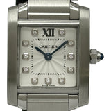 カルティエ Cartier タンクフランセーズSM WE110006 シルバー ステンレススチール クオーツ レディース 腕時計