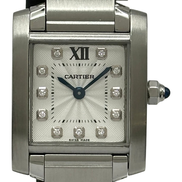 カルティエ Cartier タンクフランセーズSM WE110006 シルバー
