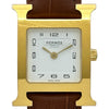 エルメス HERMES Hウォッチ HH1.201 ホワイト メッキ クオーツ レディース 腕時計