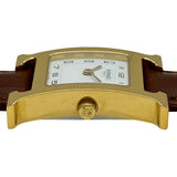 エルメス HERMES Hウォッチ HH1.201 ホワイト メッキ クオーツ レディース 腕時計