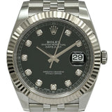 ロレックス ROLEX デイトジャスト41 126334G ブラック ホワイトゴールド/ステンレススチール 自動巻き メンズ 腕時計