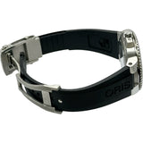オリス ORIS アクイスデイト 0173377304135‐0742464EB ブルー ステンレススチール 自動巻き メンズ 腕時計