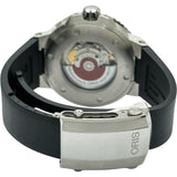 オリス ORIS アクイスデイト 0173377304135‐0742464EB ブルー ステンレススチール 自動巻き メンズ 腕時計