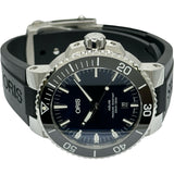 オリス ORIS アクイスデイト 0173377304135‐0742464EB ブルー ステンレススチール 自動巻き メンズ 腕時計