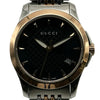 グッチ GUCCI Gタイムレス YA126512(1265) ブラック ステンレススチール/金メッキ クオーツ レディース 腕時計