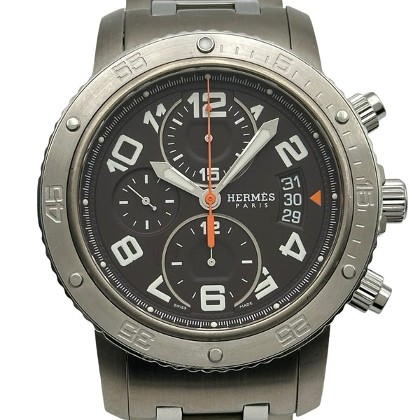 HERMES エルメス クリッパー クロノグラフ ダイバー 腕時計 エルメス HERMES クリッパーダイバークロノグラフ44mm CP2.941 グレー