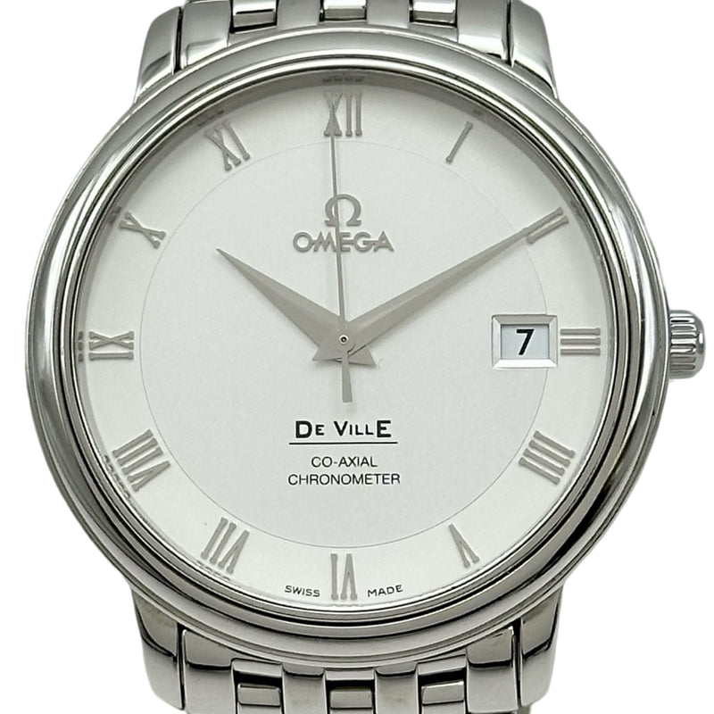 ✨OMEGA✨デビル✨プレステージ✨コーアクシャル✨シルバー文字盤✨腕時計✨ オメガ OMEGA デビル プレステージ コーアクシャル クロノメーター