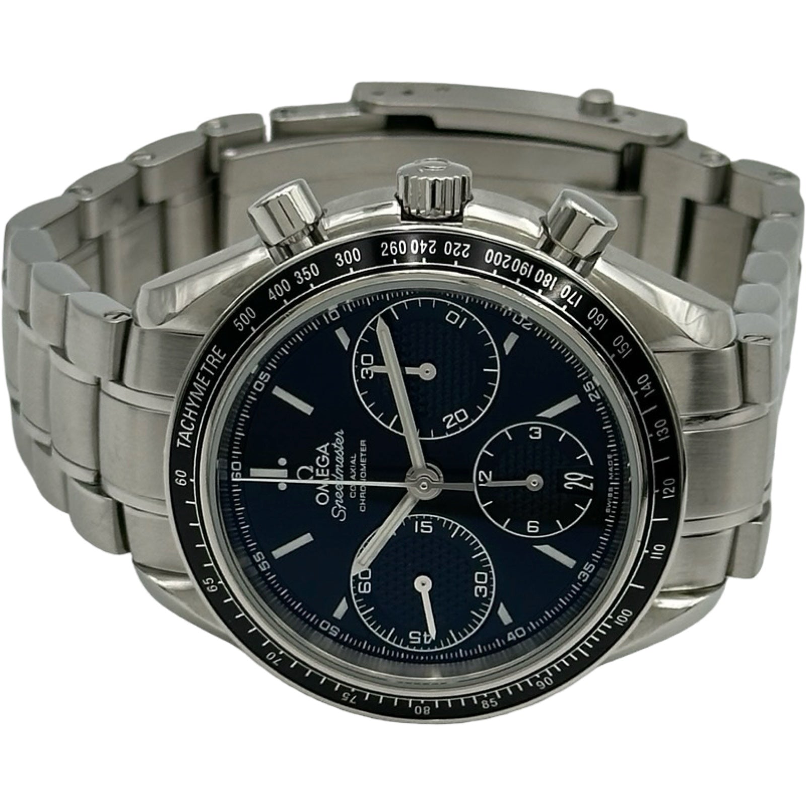 J*️様 OMEGA Speedmaster 自動巻き クロノグラフ　要オーバー オメガ OMEGA スピードマスターレーシングコーアクシャル クロノ