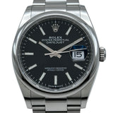 ロレックス ROLEX デイトジャスト36 126200 ブラック ステンレススチール 自動巻き メンズ 腕時計