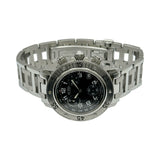 エルメス HERMES クリッパークロノグラフ CL2.310.330/3782 ブラック ステンレススチール クオーツ レディース 腕時計