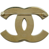 シャネル CHANEL ココマークブローチ ピンク/ブラック ゴールド金具 メタル アクセサリー