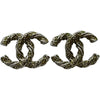 シャネル CHANEL ココマーク ツイストピアス シルバー メッキ アクセサリー