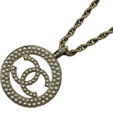 シャネル CHANEL ココパールネックレス ゴールド メタル アクセサリー