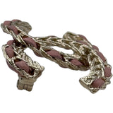 シャネル CHANEL ココマークブローチ ピンク ゴールド金具 メタル/レザー アクセサリー