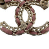 シャネル CHANEL ココマークブローチ ピンク ゴールド金具 メタル/レザー アクセサリー